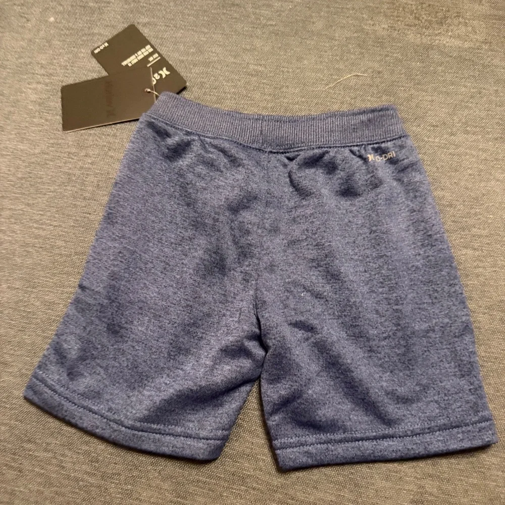 Hurley Boys H2O-Dri Athletic Shorts Blue Heathered 3T 713185-C5E NWT